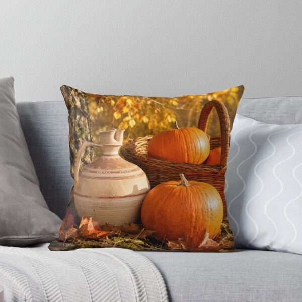 Item preview, Autumn Pumpkins in Rustic Basket designed and sold by DansCreations42.