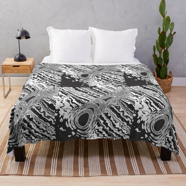 Item preview, Op Art Abstract Ocean Waves in Monochrome designed and sold by cremedecolor.