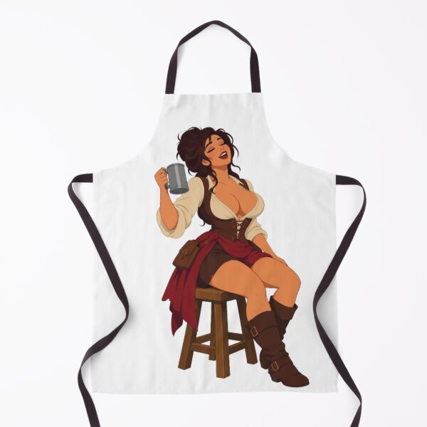 Item preview, Retro Tavern Pin Up Girl – Classic Cartoon Fantasy designed and sold by Hollow Moon Studios..