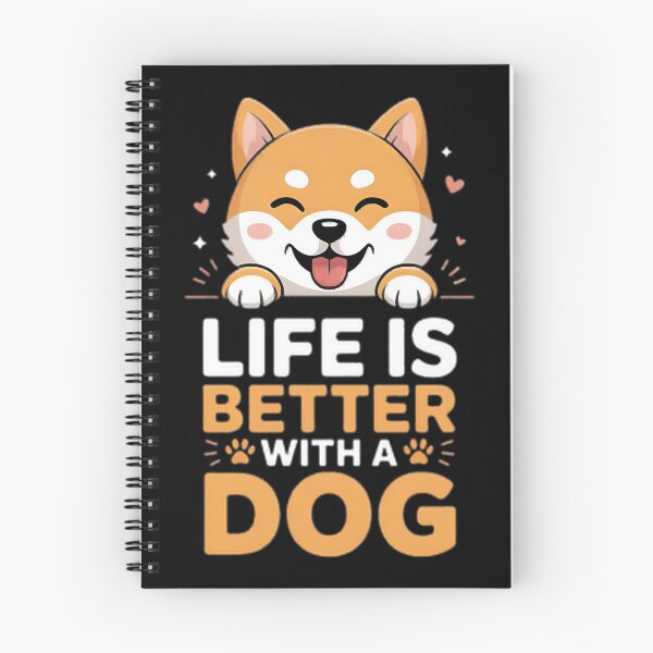 Item preview, Life Is Better With A Dog - Cute Dog Lover Quote & Pet Graphic Artwork | ⭐⭐⭐⭐⭐ designed and sold by ThusharaSuseen.