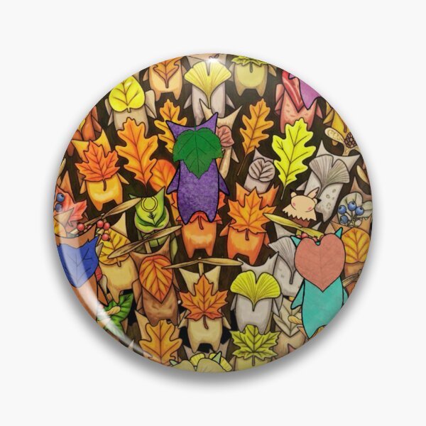 Item preview, Autumn Sprite Pattern: Hand-Drawn Leaf Spirits designed and sold by ILY-Smile.