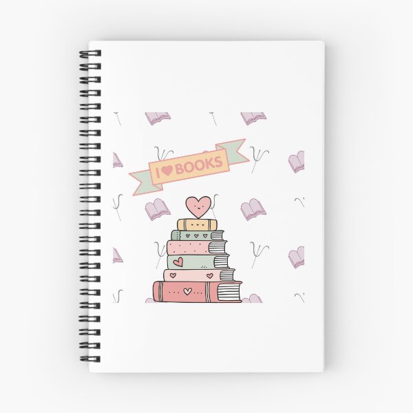 Item preview, I Love Books Cute Pastel Bookworm Reading Lovers designed and sold by Esraa-Arts.