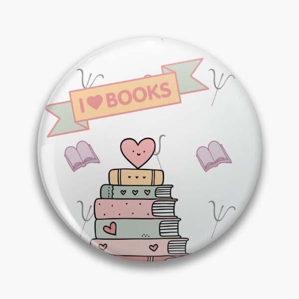 Item preview, I Love Books Cute Pastel Bookworm Reading Lovers designed and sold by Esraa-Arts.