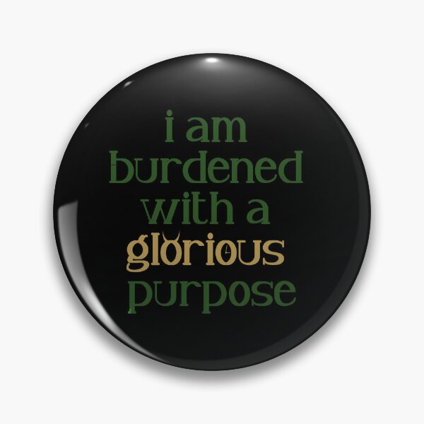 Item preview, I am charged with a glorious purpose Loki quote sticker designed and sold by houlocomx.
