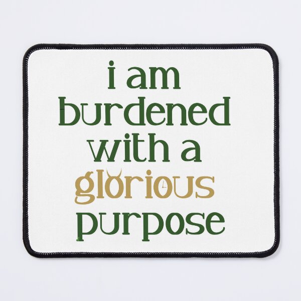 Item preview, I am charged with a glorious purpose Loki quote sticker designed and sold by houlocomx.