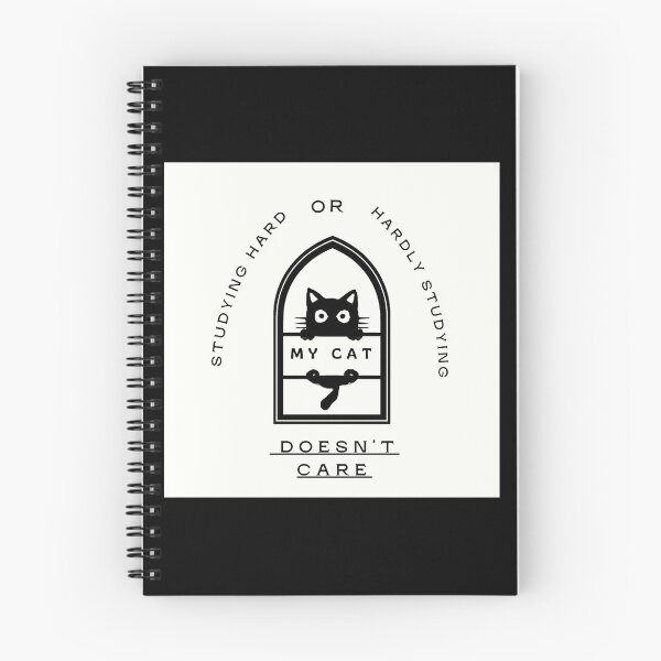 Item preview, Studying Hard or Hardly Studying? - Funny Cat Illustration designed and sold by Karitza Daniela.