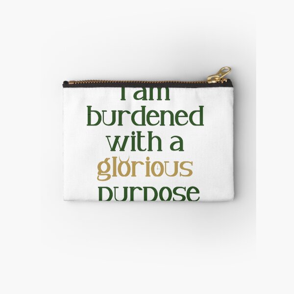 Item preview, I am charged with a glorious purpose Loki quote sticker designed and sold by houlocomx.
