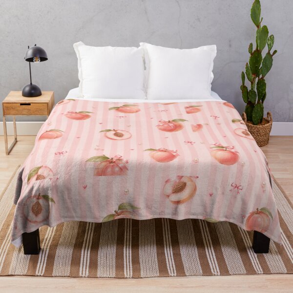 Item preview, Coquette Peach and Pink Stripes Aesthetic Pattern designed and sold by NinaVibeStudio.