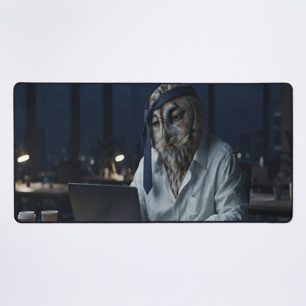 Item preview, Corporate Burnout: 4 AM Shift (The Night Owl) designed and sold by AfresStudio.