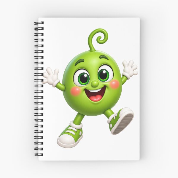 Item preview, Chickpea Character – Healthy Food MascotCute Green Pea Character – Healthy Food Mascot designed and sold by GoldenSparkleShop.