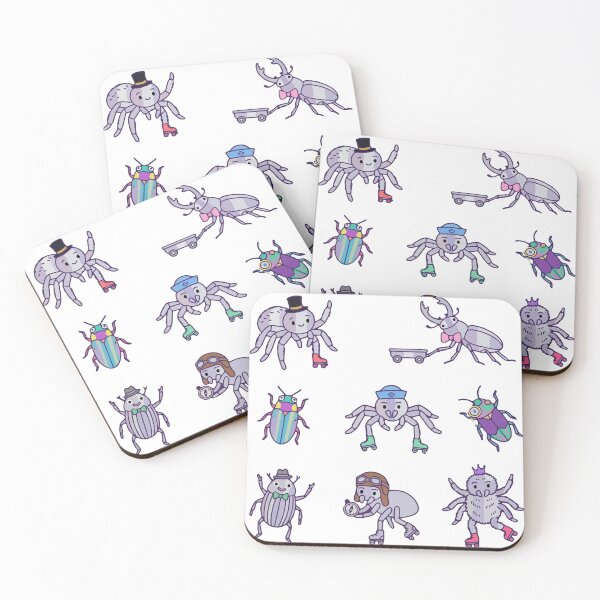 Item preview, Cute Roller Skating Spiders designed and sold by Limuko.