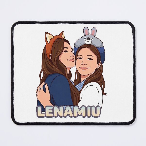 Item preview, Cute LenaMiu Couple Illustration | Thai GL Inspired Romantic Fan Art designed and sold by MiLatibule.