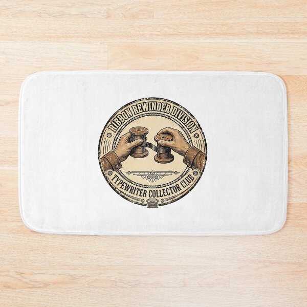 Item preview, Ribbon Rewinder Division Typewriter Collector Club Vintage Badge designed and sold by VYBE DARK Studio.