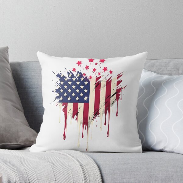 Artikelvorschau, Amerikanische Flaggen-Tropfen – Patriotische Kunst mit abgenutzten Sternen und Streifen entworfen und verkauft von MAJCO-ART.