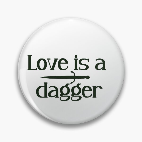 Item preview, Love is a dagger Loki quote sticker designed and sold by houlocomx.