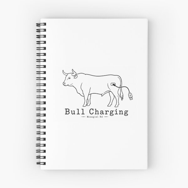 Item preview, Bull Charging – Mossgiel Rd designed and sold by Mossgiel Rd.