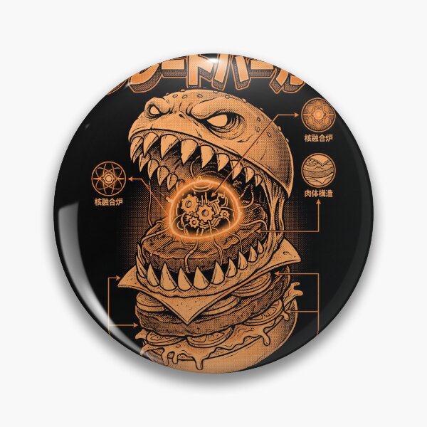 Item preview, Great Burger Monster Anatomy Print designed and sold by NullSpacePrints.