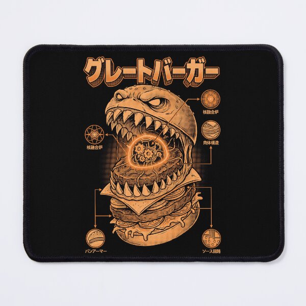 Item preview, Great Burger Monster Anatomy Print designed and sold by NullSpacePrints.