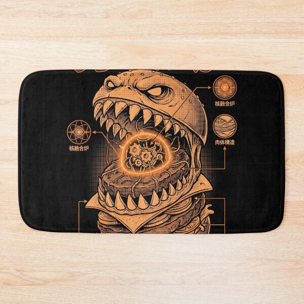 Item preview, Great Burger Monster Anatomy Print designed and sold by NullSpacePrints.