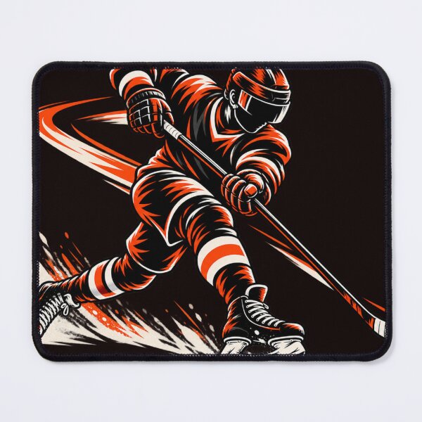 Item preview, Hockey Player in Motion – Abstract Hockey Art designed and sold by zhivago1980.