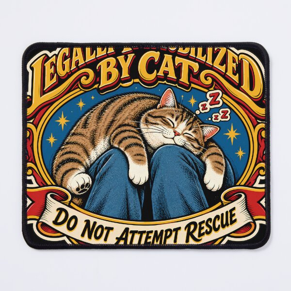 Item preview, Legally Immobilized by Cat - Vintage Retro designed and sold by Retro Rascals Co..