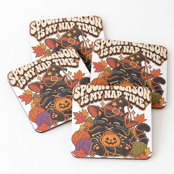 Item preview, Halloween Black Cat - 70s Retro designed and sold by Feral Feline.