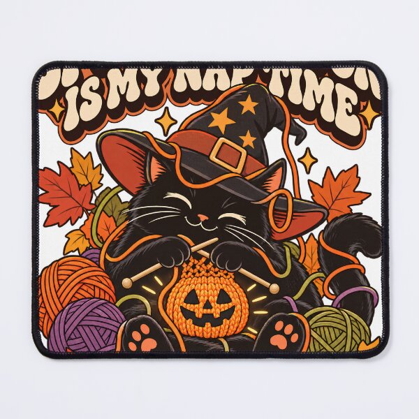 Item preview, Gato negro de Halloween - Estilo retro de los años 70 designed and sold by Retro Rascals Co..