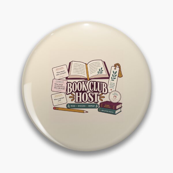 Item preview, Book Club Host Gift – Read Discuss Repeat Book Lover Tote Design designed and sold by astersgraphics.