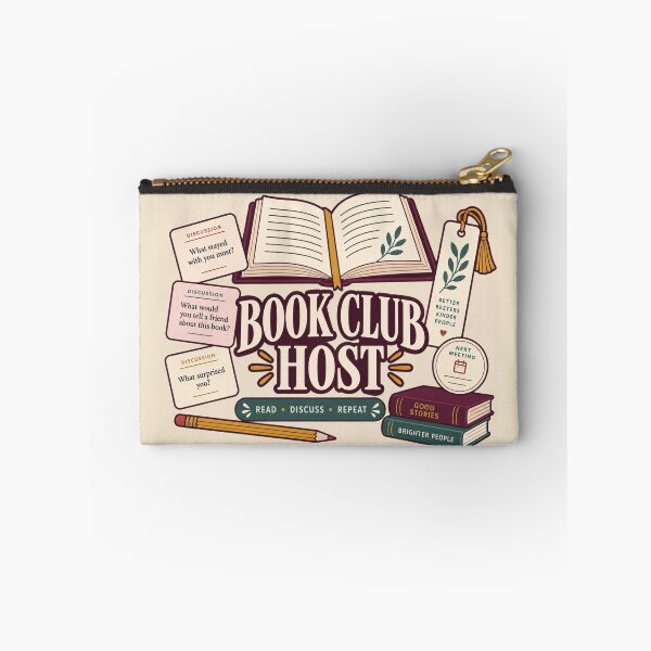 Item preview, Book Club Host Gift – Read Discuss Repeat Book Lover Tote Design designed and sold by astersgraphics.