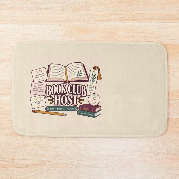Item preview, Book Club Host Gift – Read Discuss Repeat Book Lover Tote Design designed and sold by astersgraphics.