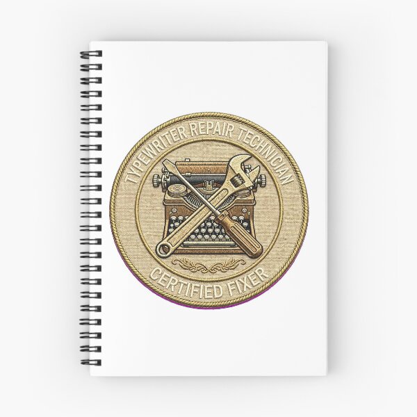 Item preview, Typewriter Repair Technician Certified Fixer Vintage Repair Badge designed and sold by VYBE DARK Studio.