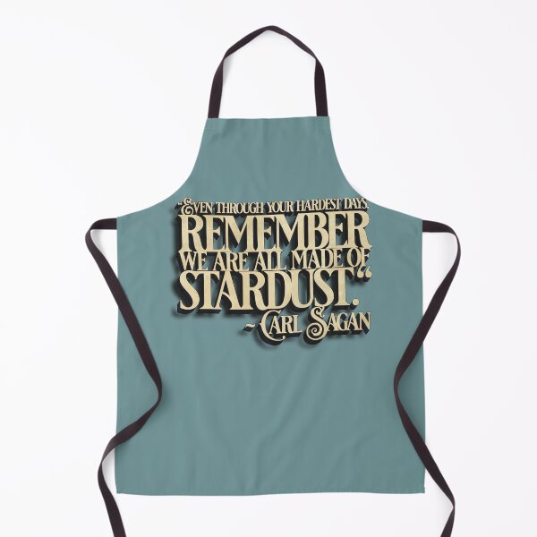 Item preview, Carl Sagan Stardust Quote Stencil designed and sold by Cathedral of Curiosity.