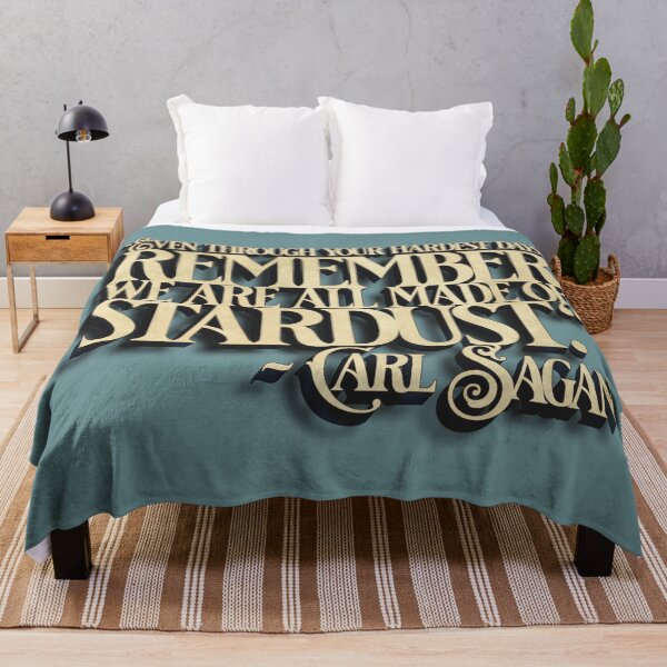 Item preview, Carl Sagan Stardust Quote Stencil designed and sold by Cathedral of Curiosity.