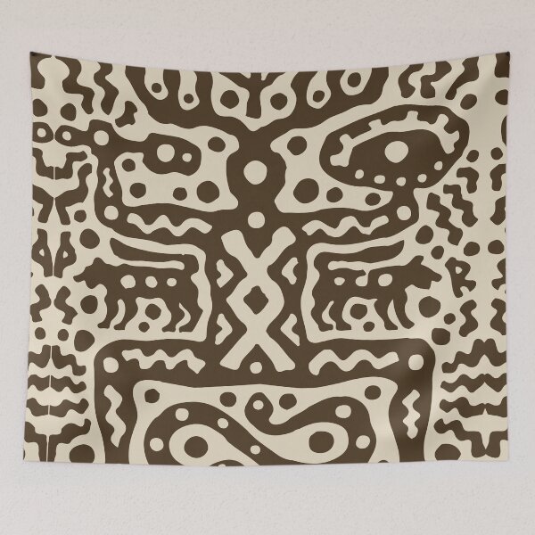 Item preview, Ancient Totem Tree Spirit Pattern designed and sold by RamyGallery.