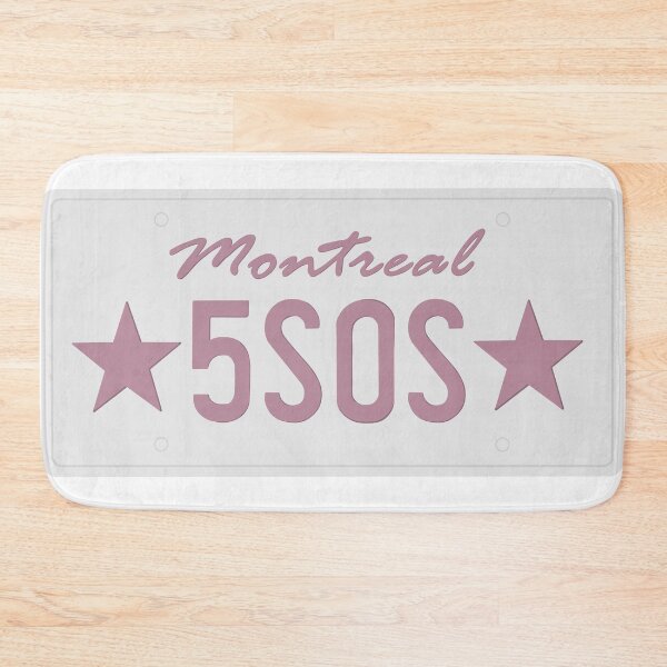 Item preview, 5 Seconds of Summer Montreal Licence Plate designed and sold by RebelAtHeartDesigns.