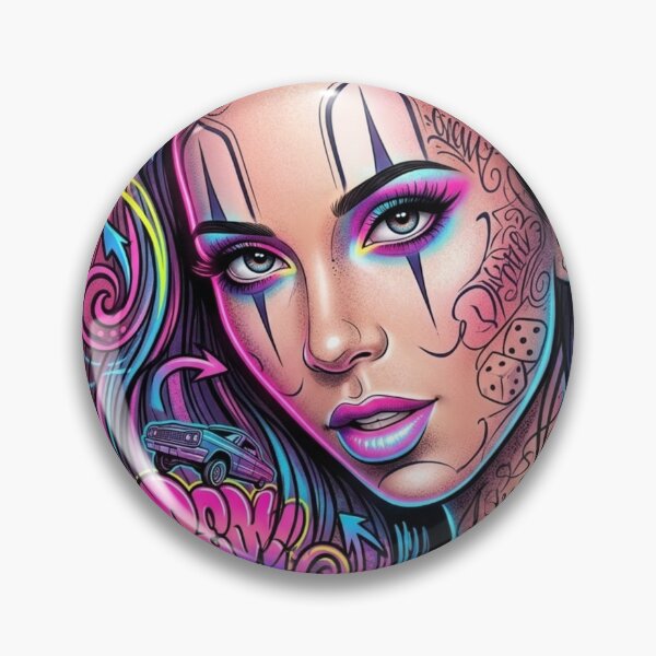 Item preview, Colorful Graffiti Face Art designed and sold by kiwiartyfarty.