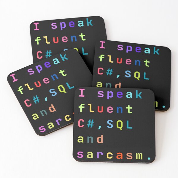 Item preview, C Sharp SQL Funny Programmer Joke designed and sold by MarijasCrafts.