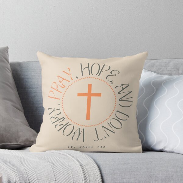 Item preview, Pray, Hope and Don’t Worry – St. Padre Pio Catholic Quote designed and sold by shopfindingbeni.
