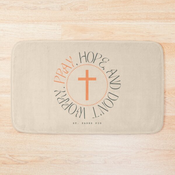 Item preview, Pray, Hope and Don’t Worry – St. Padre Pio Catholic Quote designed and sold by shopfindingbeni.