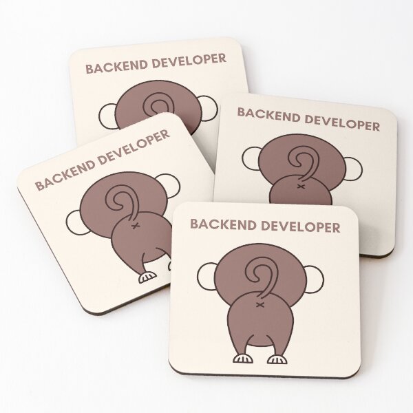 Item preview, Monkeying Around as a Backend Developer designed and sold by MarijasCrafts.