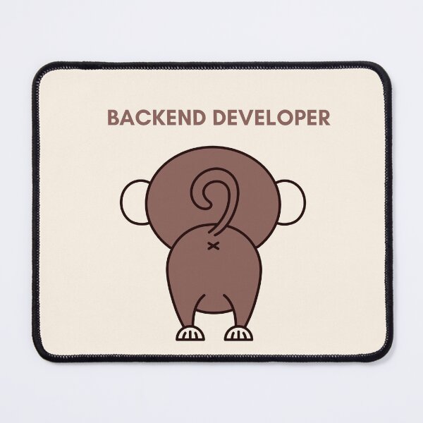 Item preview, Monkeying Around as a Backend Developer designed and sold by MarijasCrafts.