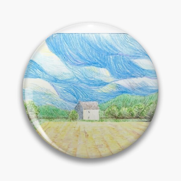Item preview, Impressionist Wheat Field Swirling Sky designed and sold by empiric-designs.