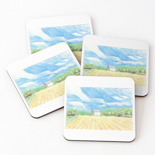 Item preview, Impressionist Wheat Field Swirling Sky designed and sold by empiric-designs.