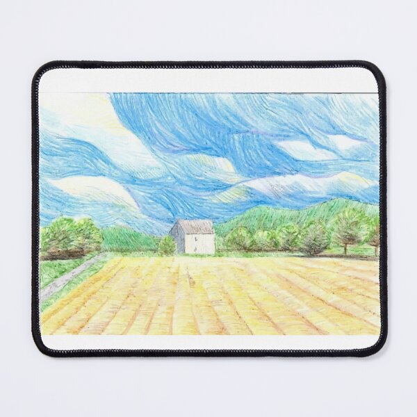 Item preview, Impressionist Wheat Field Swirling Sky designed and sold by empiric-designs.