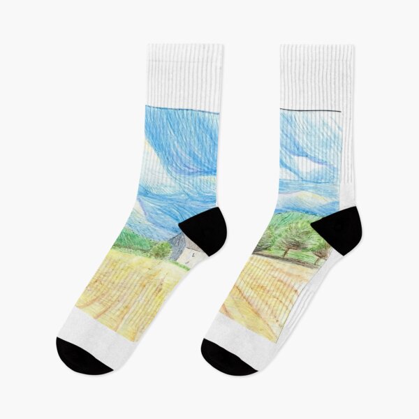 Item preview, Impressionist Wheat Field Swirling Sky designed and sold by empiric-designs.
