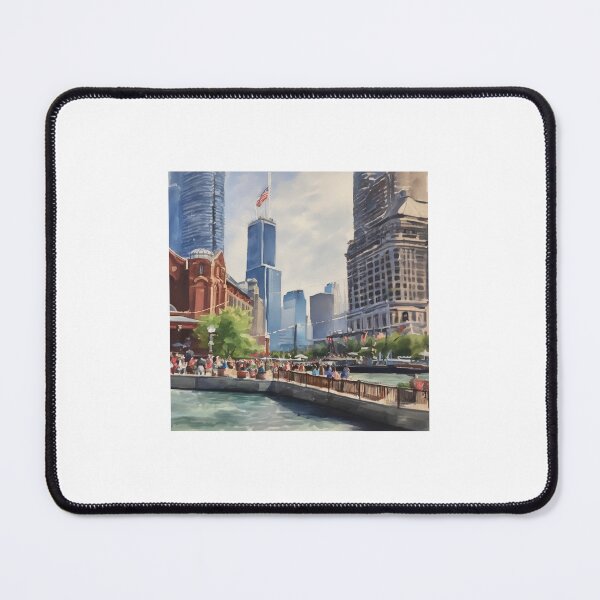 Item preview, Chicago Riverwalk Cityscape designed and sold by Sortix.