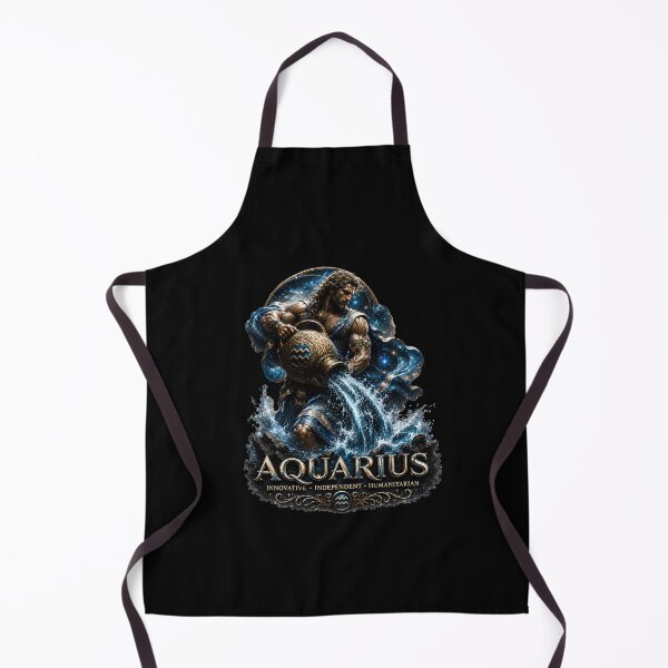 Item preview, Aquarius – Celestial Water Bearer Zodiac Art designed and sold by Classic Chaos Creations.