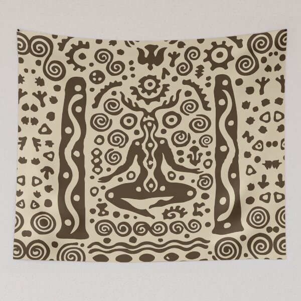 Item preview, Meditation Tree Spirit Zen Mandala designed and sold by RamyGallery.