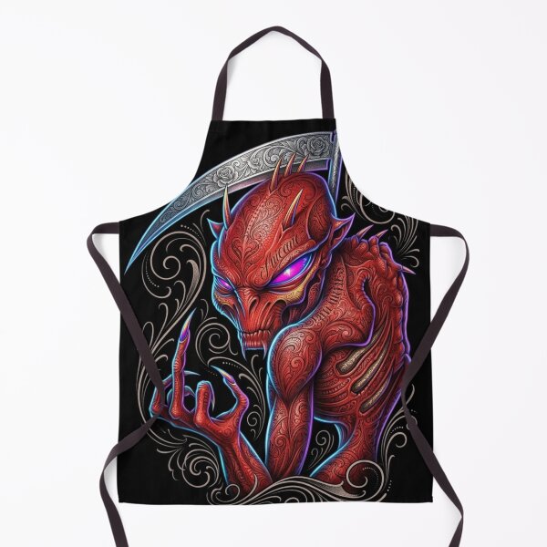 Item preview, Fierce Demon with Scythe designed and sold by kiwiartyfarty.