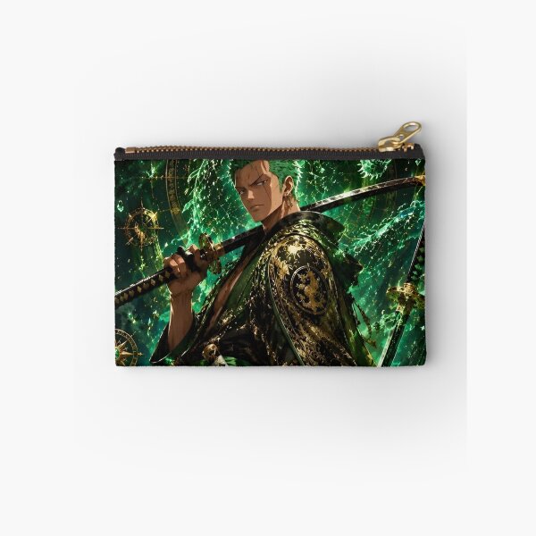 Item preview, Zoro | Emerald Dragon Samurai – Three Sword Warrior Fantasy Art designed and sold by Dyan4.